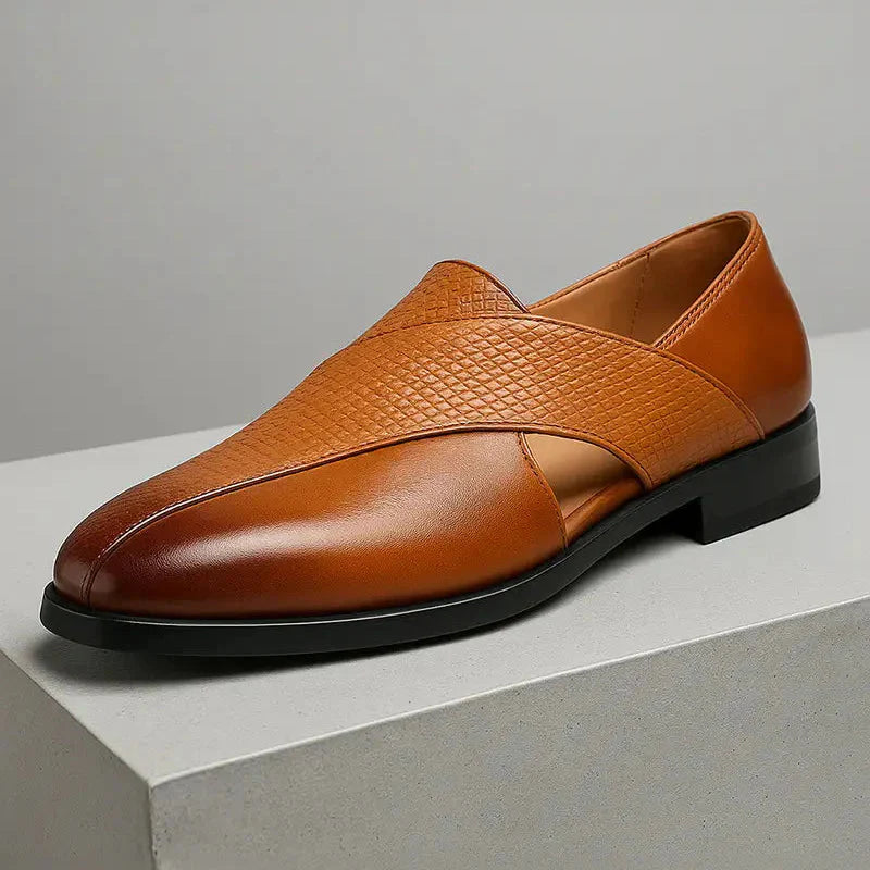 NEULLE Genuine Leather Slip-On Loafers