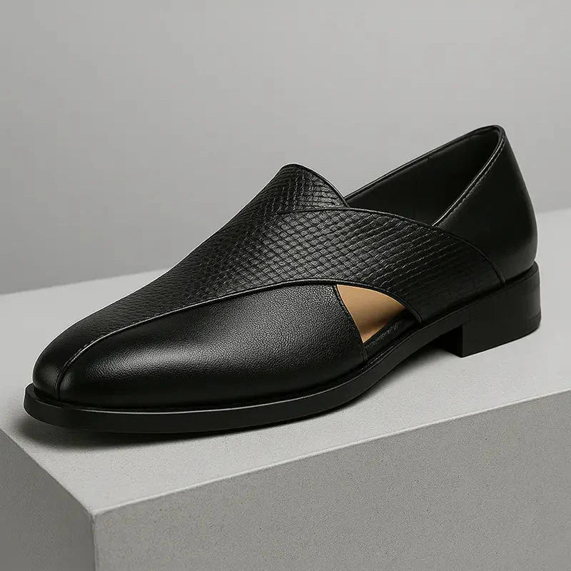 NEULLE Genuine Leather Slip-On Loafers