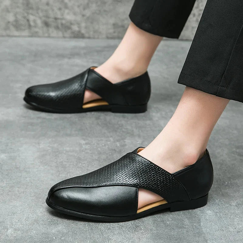 NEULLE Genuine Leather Slip-On Loafers
