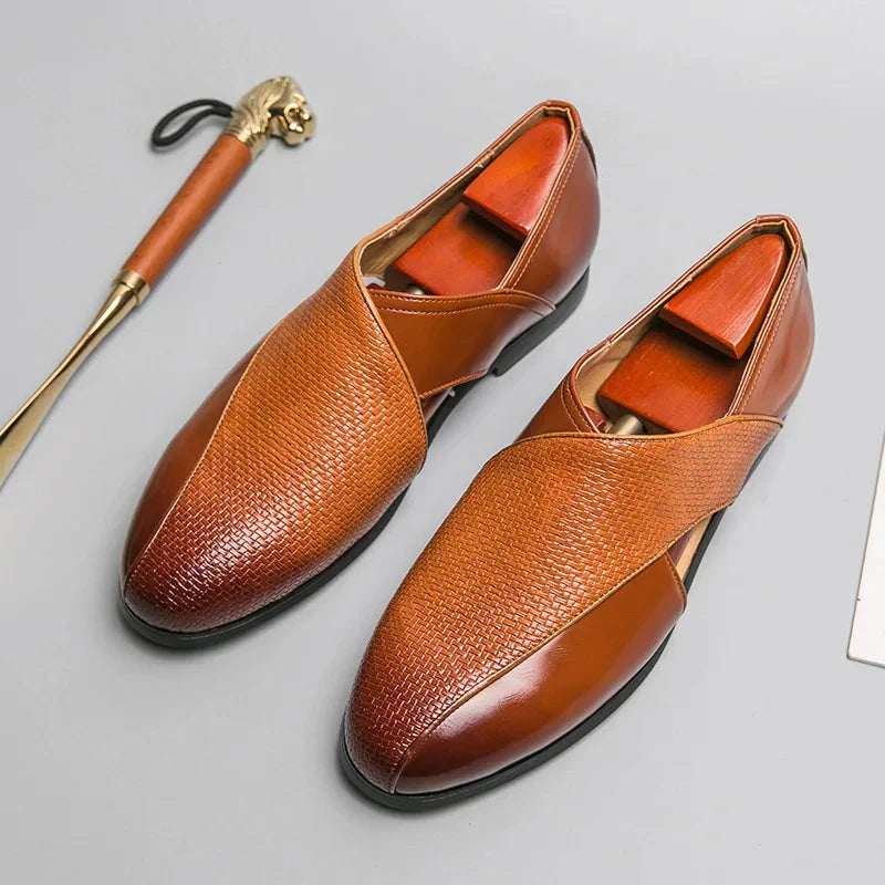 NEULLE Genuine Leather Slip-On Loafers