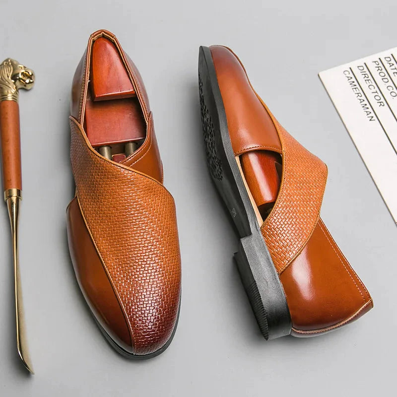 NEULLE Genuine Leather Slip-On Loafers