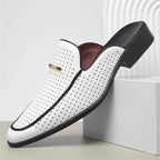NEULLE Genuine Leather Slip-On Mules