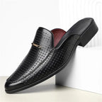 NEULLE Genuine Leather Slip-On Mules