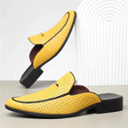NEULLE Genuine Leather Slip-On Mules